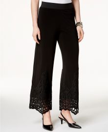 Alfani Lace-Trim Pull-On Pants  Created for Macy s    Reviews - Pants   Capris - Women - Macy s at Macys